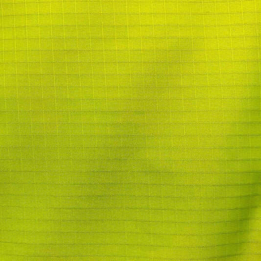 100% Nylon Ripstop - Water Repellent - Neon Yellow - homesewn