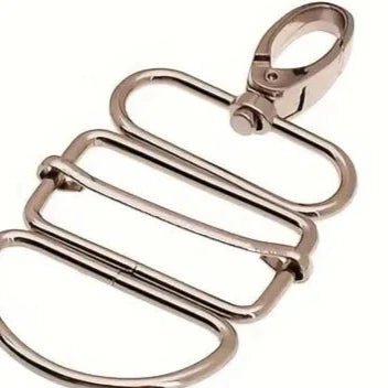 1.5" Metal Swivel Hooks with Triglide Buckle and D Ring - Zinc Alloy - homesewn