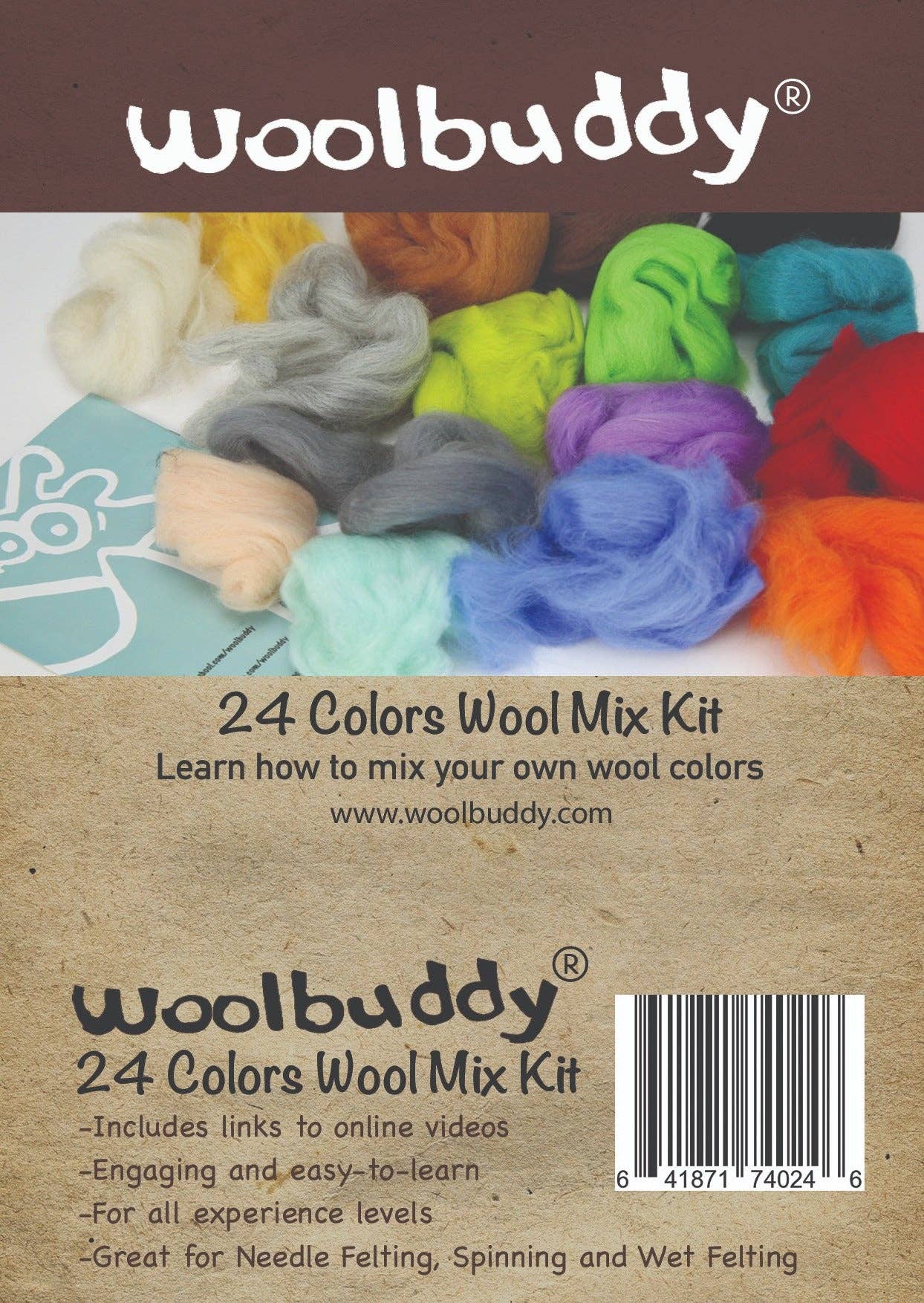 24 Colors Wool Mix Kit - homesewn