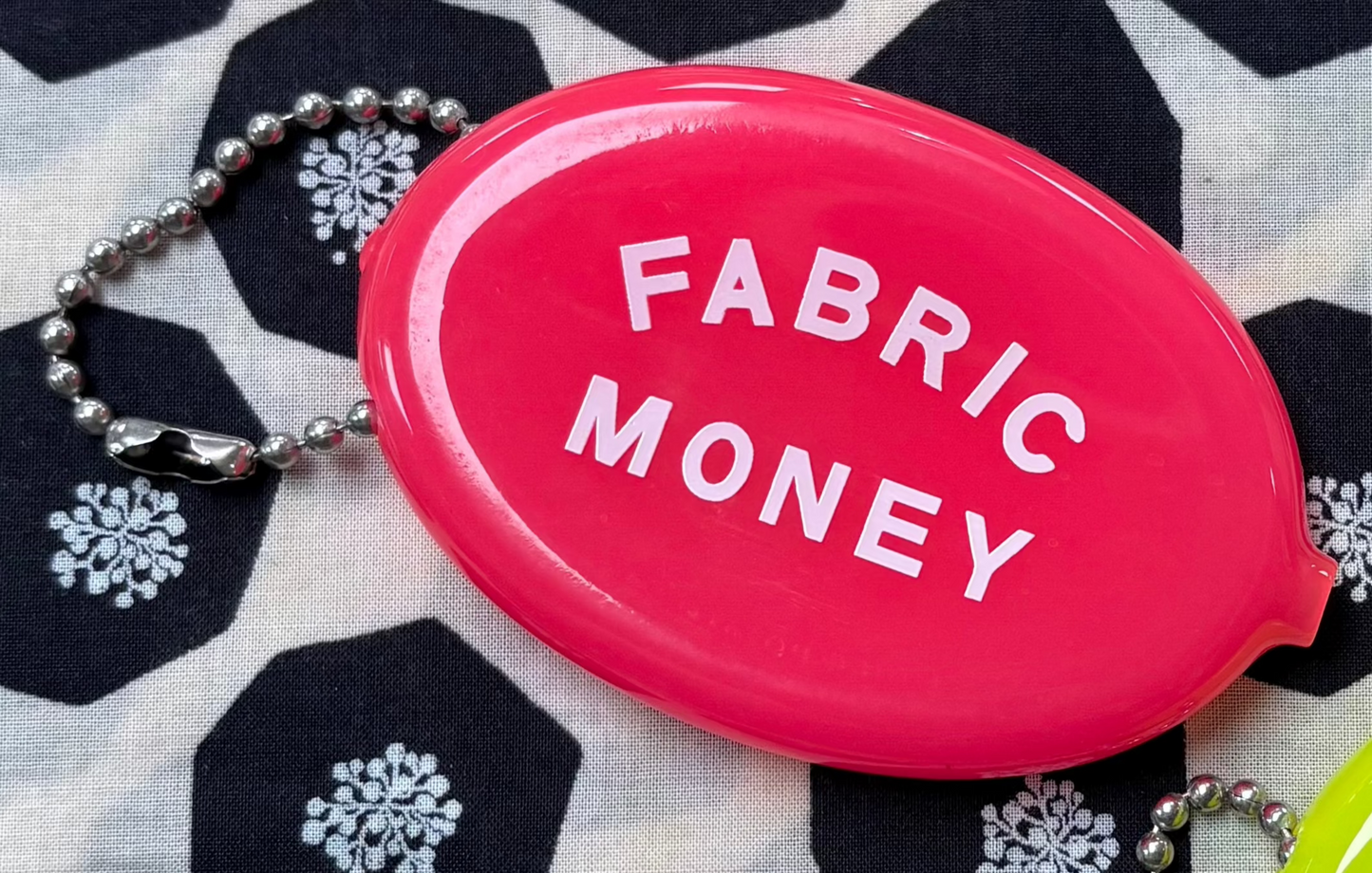 Fabric Money Coin Pouch Keychain