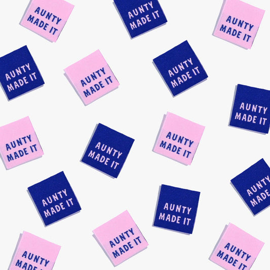 'Aunty Made It' Woven Labels - homesewn