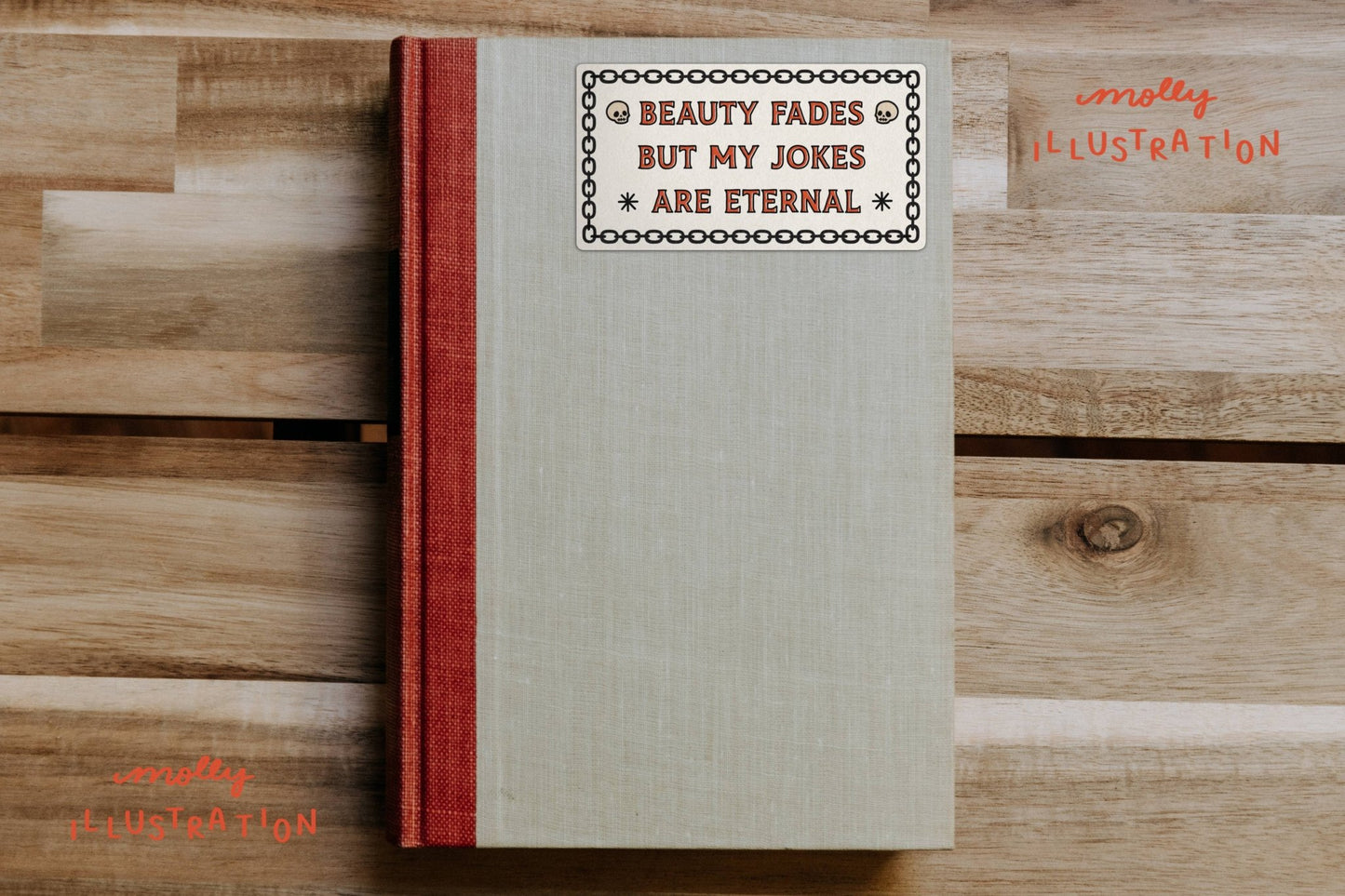 Beauty Fades Jokes Waterproof Vinyl Sticker - homesewn