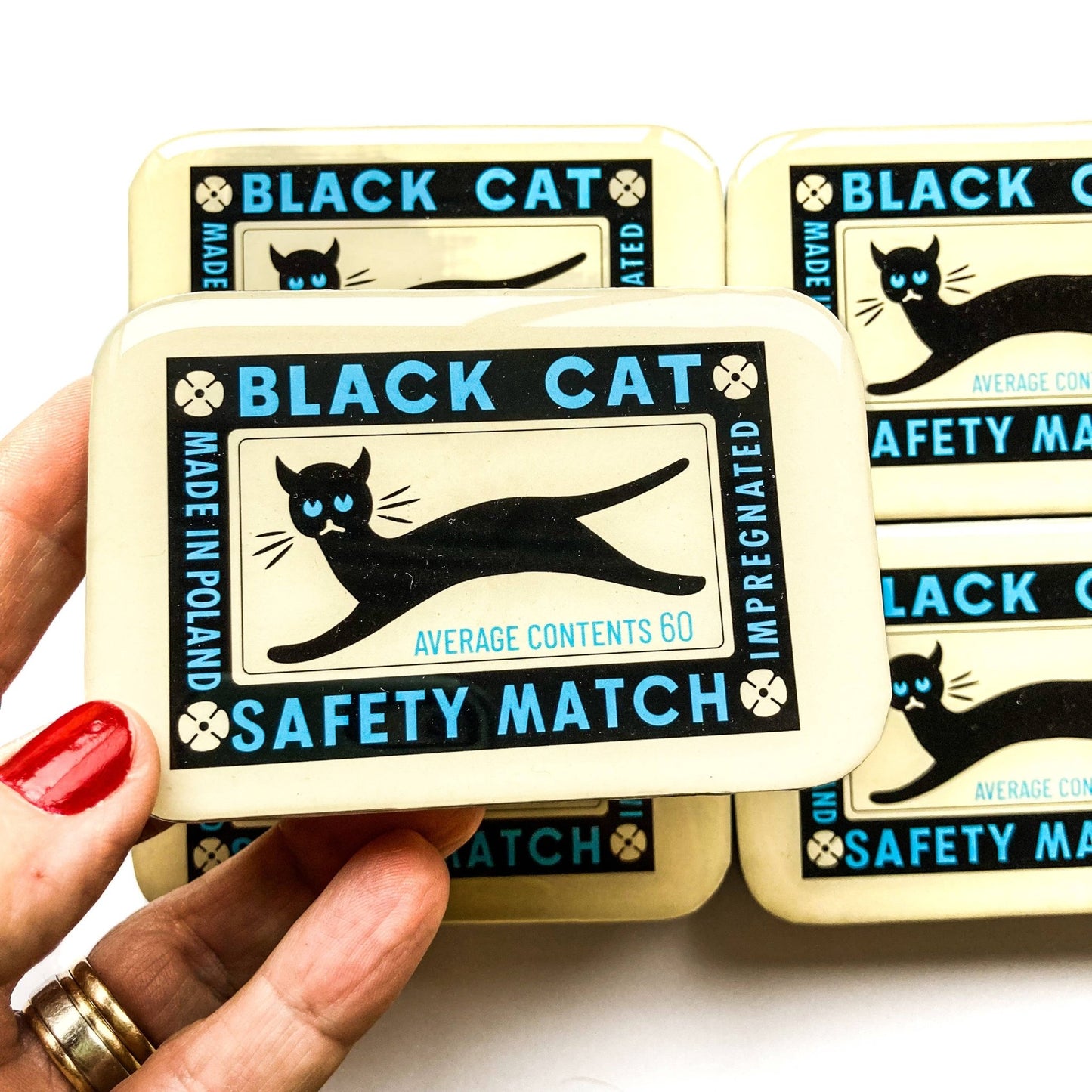 Black Cat Storage Tin - homesewn