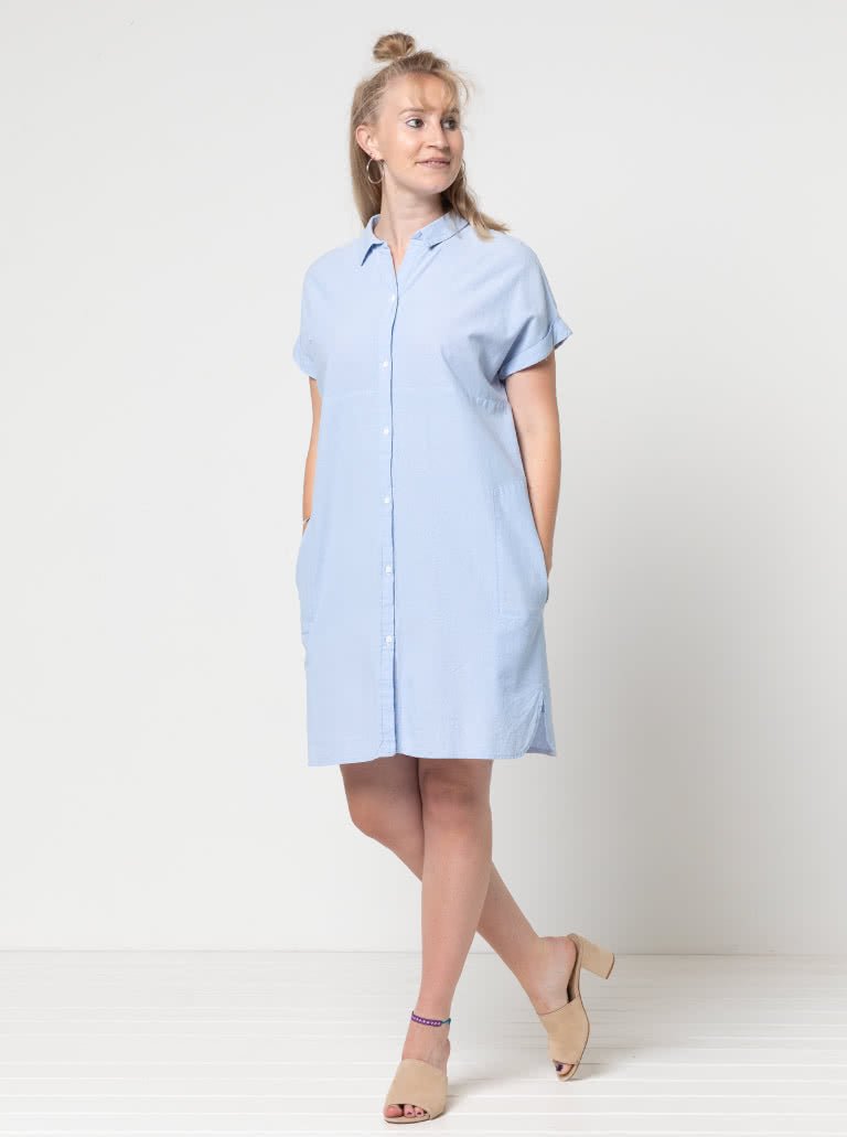 Blaire Shirt & Dress - Paper Sewing Pattern - Style Arc - homesewn