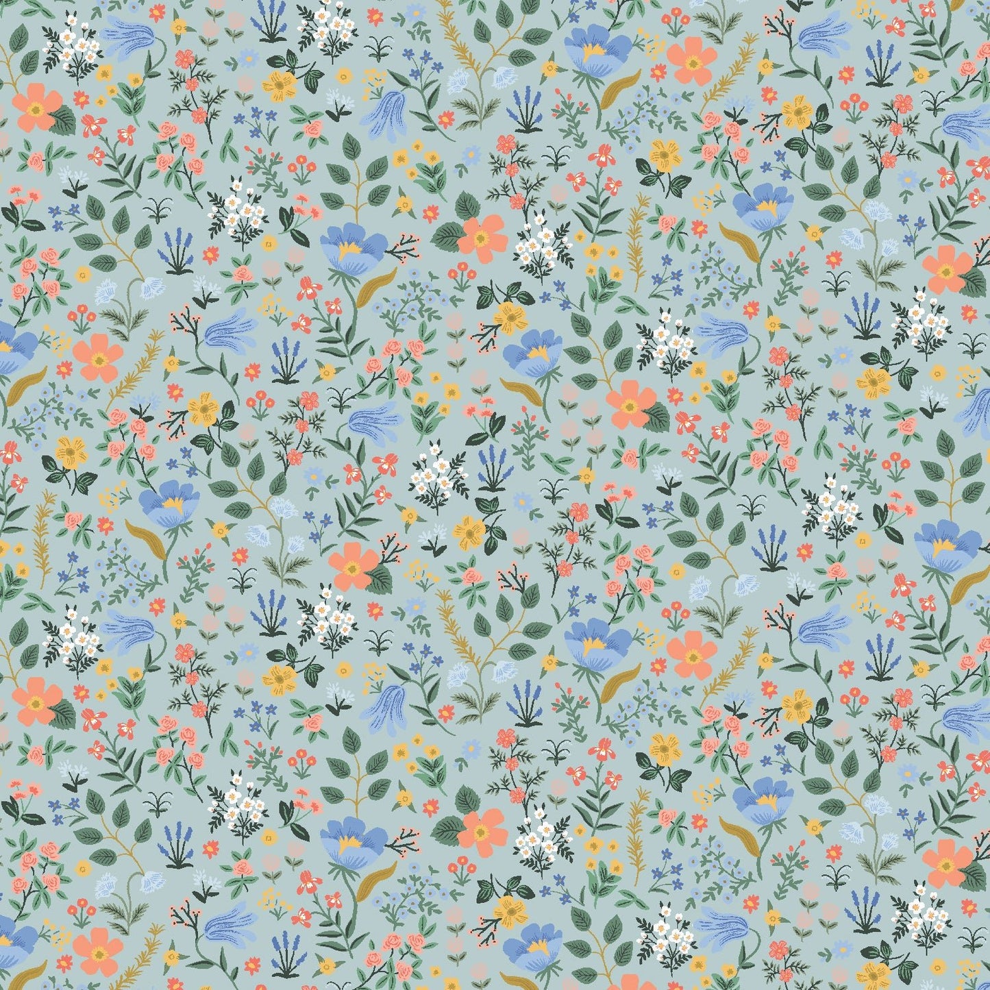 Bramble Fields - Light Blue - Curio Rifle Paper Co. - homesewn