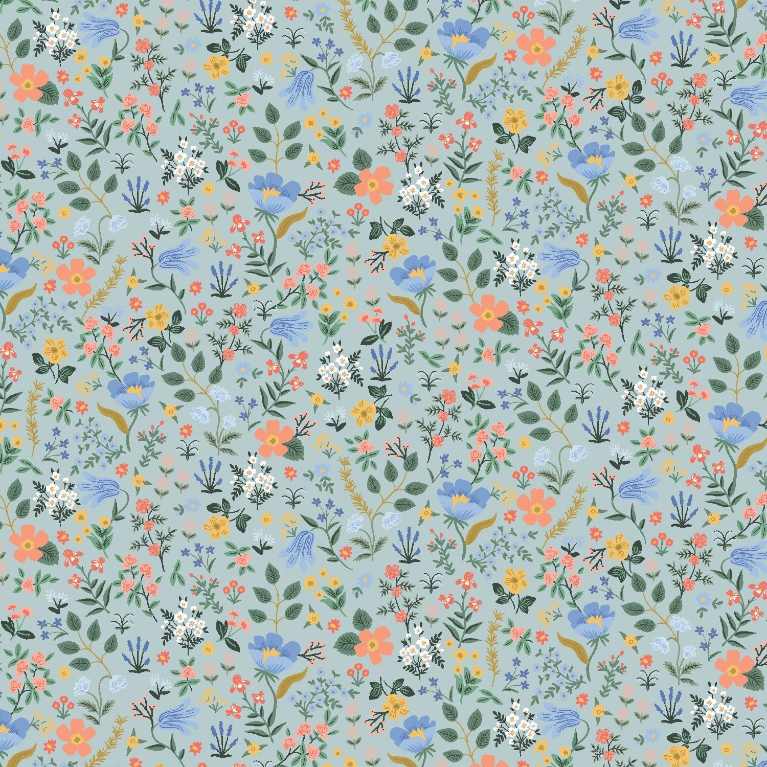 Bramble Fields - Light Blue - Curio Rifle Paper Co. - homesewn