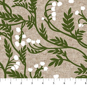 Branches - Green - Grove Cotton/Linen CANVAS - homesewn