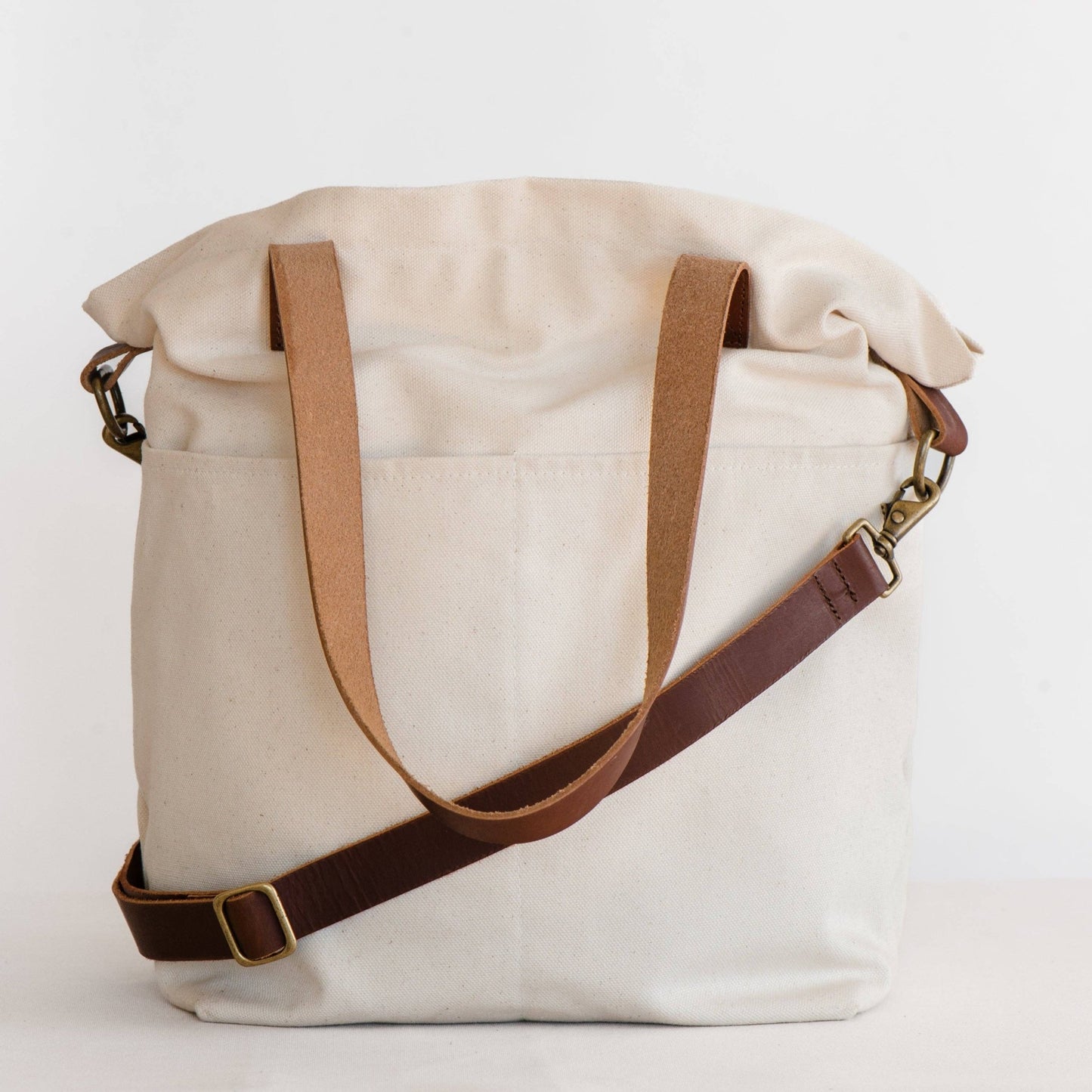 Canvas crossbody project tote - homesewn