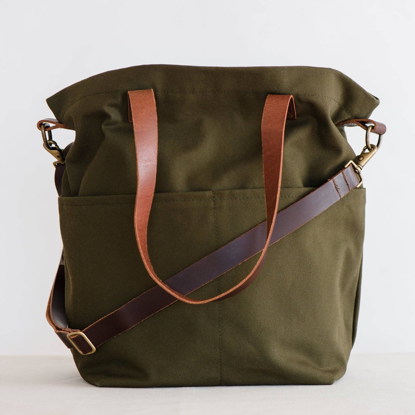 Canvas crossbody project tote - homesewn