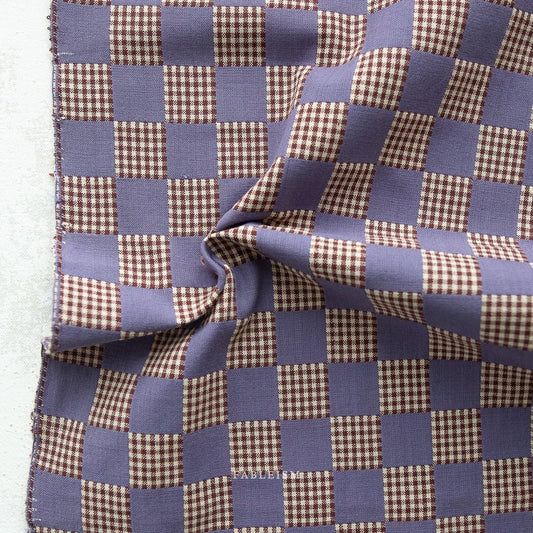 Checkers - Iris - Fableism 255gsm Doublecloth - homesewn