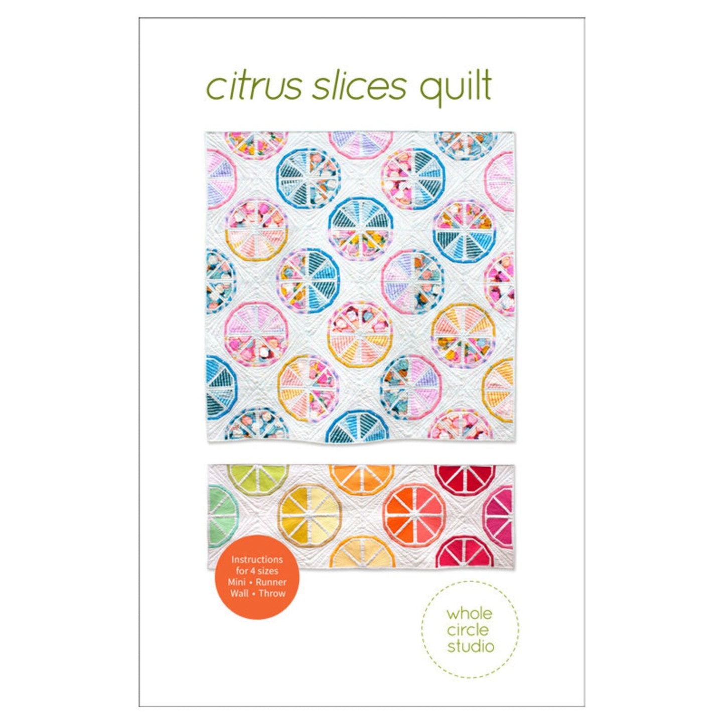 Citrus Slices Quilt Pattern - homesewn