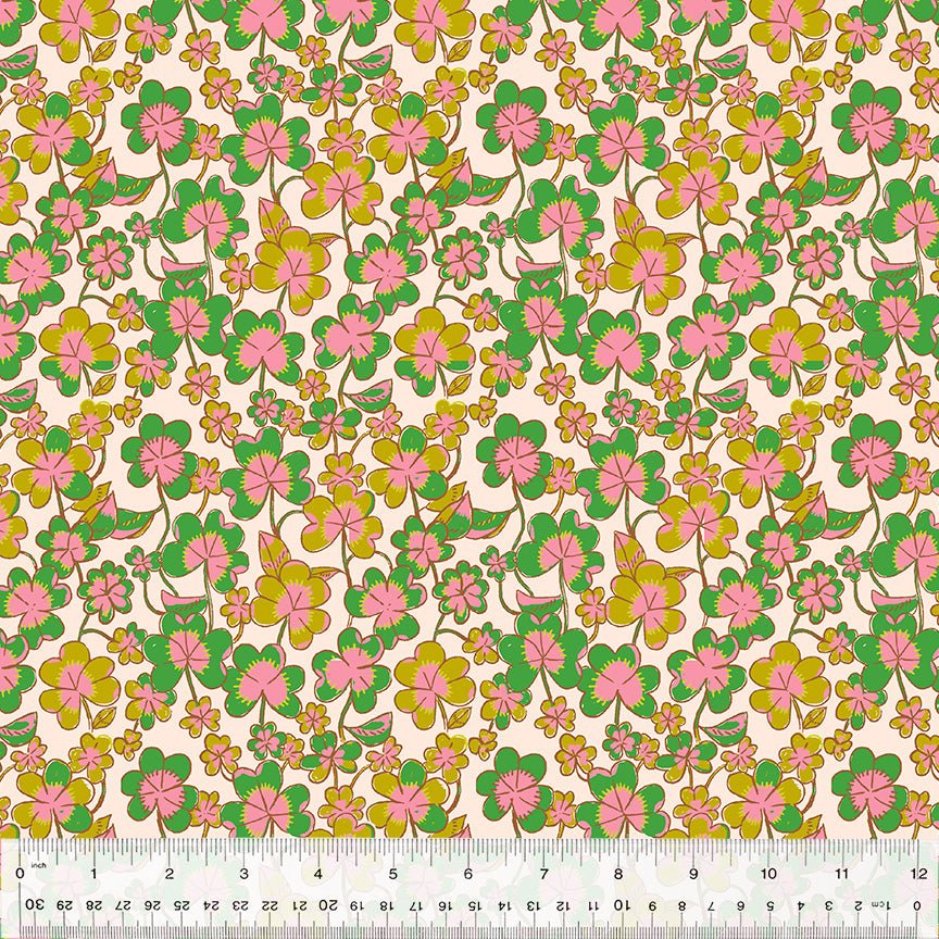 Clover - Blush - Forestburgh Heather Ross - homesewn