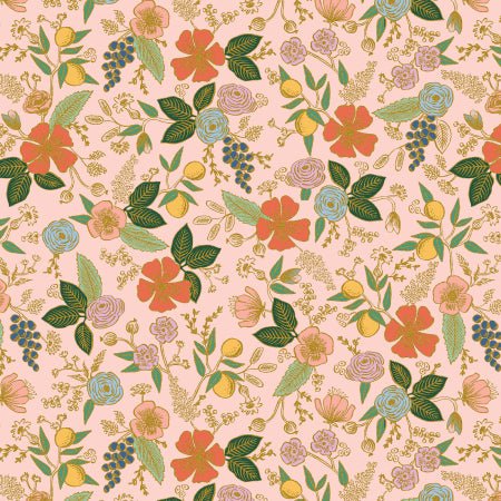 Colette - Blush Metallic - Rifle Paper Co. Orchard - homesewn