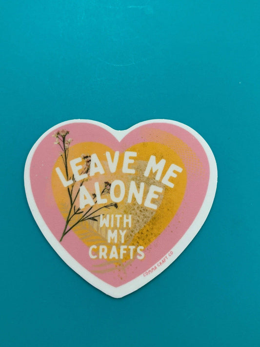 Crafts & Knitting Vinyl Sticker for Laptops and Bottles - homesewn