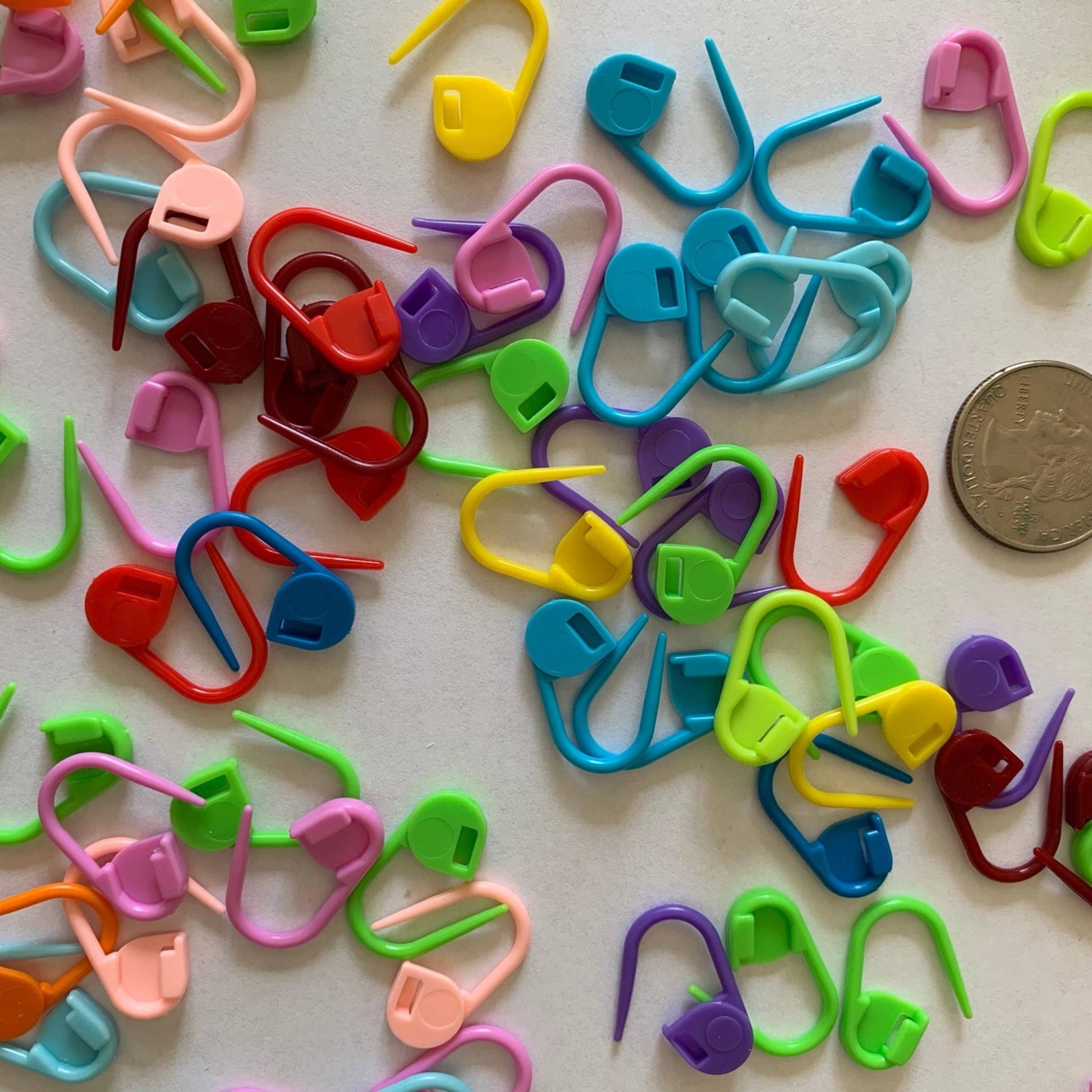 Crochet Knitting Plastic Markers, Plastic Safety Pin, Stitch - homesewn