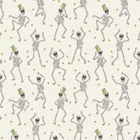 Dancing Skeletons - Cream - Rifle Paper Co. Halloween - homesewn