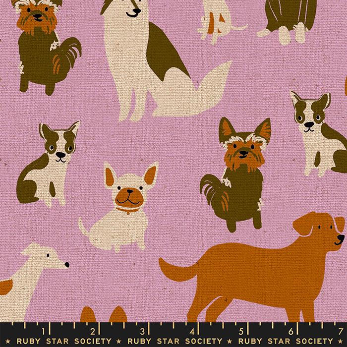 Dog Medley CANVAS - Macaron - Dog Park Ruby Star Society - homesewn