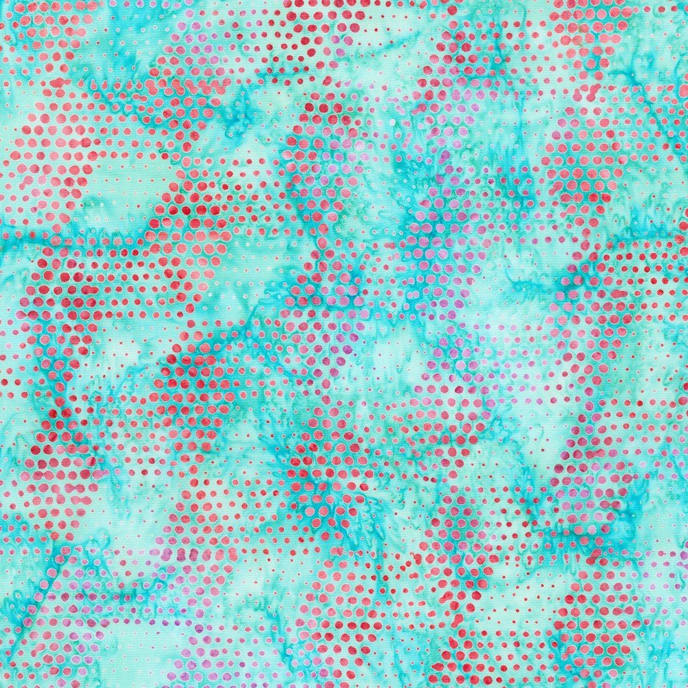 DOTS - AQUA - TUTTI FRUTTI BATIK - homesewn