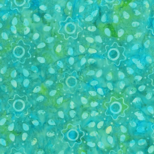 Dynamic Petals Batik - Ocean - Sweet Wish - homesewn