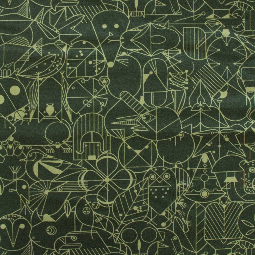 End Papers Charley Harper - Thicket ORGANIC Poplin - homesewn