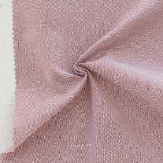 Everyday Chambray - Mellow Mauve - Fableism 140gsm - homesewn