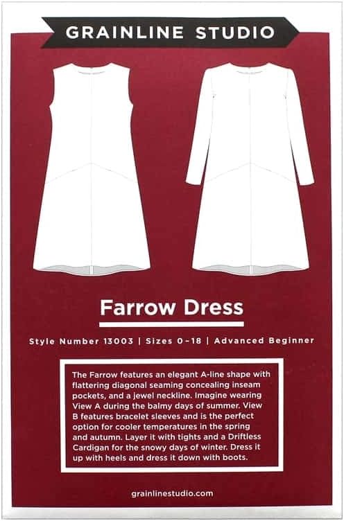 Farrow Dress Pattern 0 - 18 or 14 - 30 - homesewn