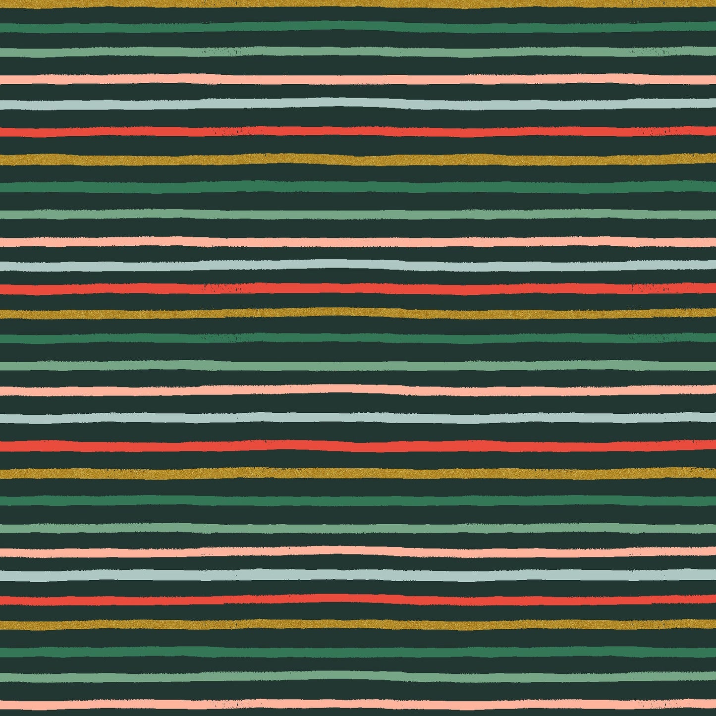 Festive Stripe - Evergreen - Rifle Paper Co. Holiday Classics - homesewn