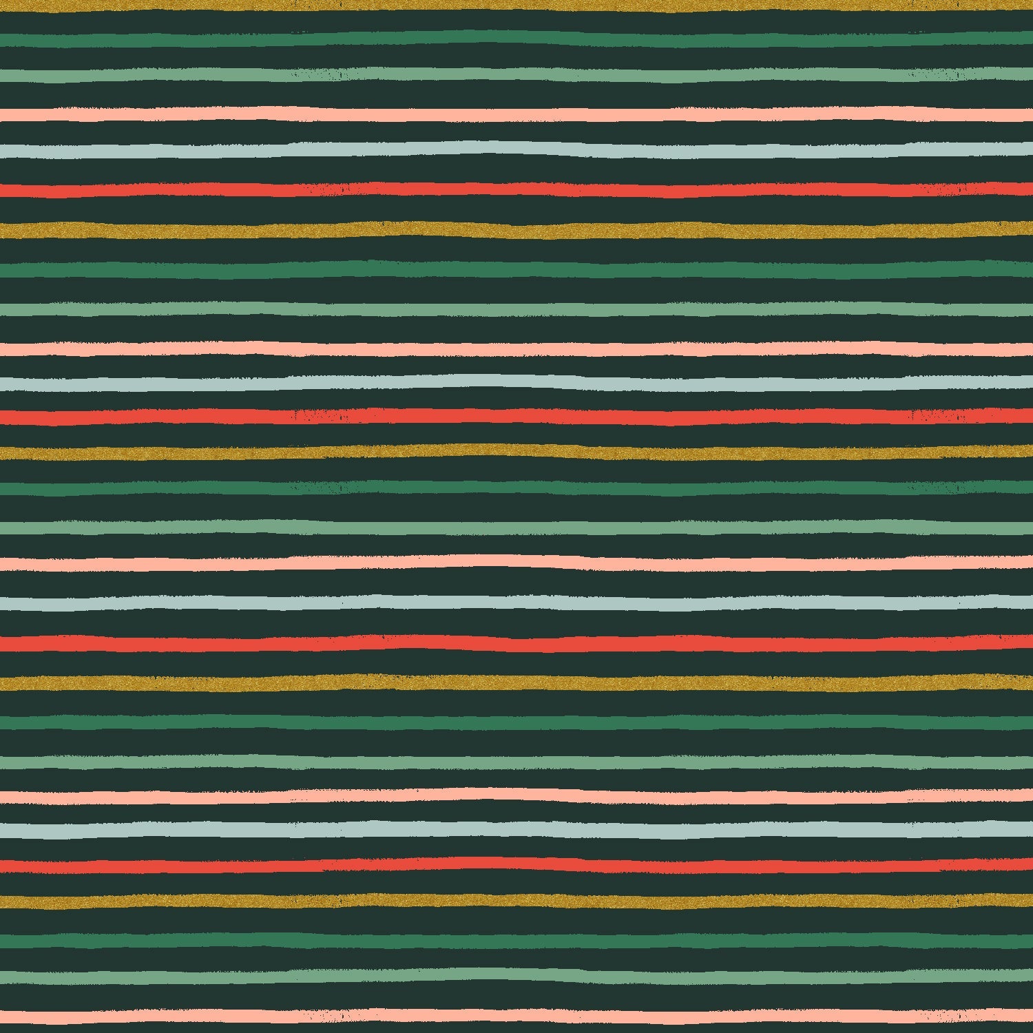 Festive Stripe - Evergreen - Rifle Paper Co. Holiday Classics - homesewn