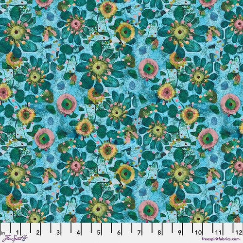 Fleur - Turquoise - L'Heure Bleue Este MacLeod - homesewn