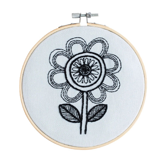 Flower Jane Foster Embroidery Hoop Kit - homesewn