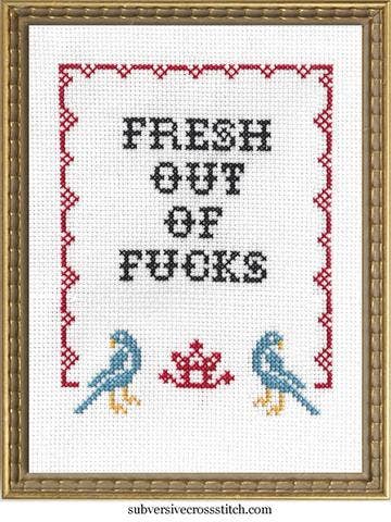 Fresh Out of F*cks - homesewn