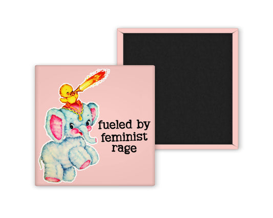 Fueled by Feminist Rage Magnet - homesewn