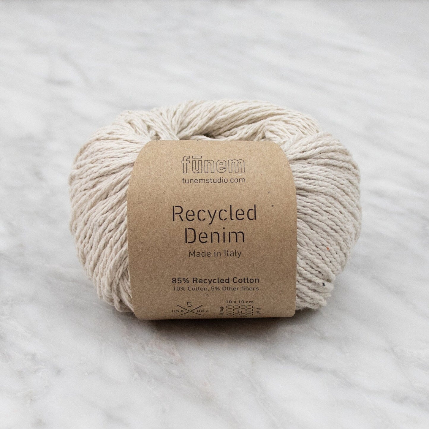 Funem Recycled Denim Cotton Yarn - homesewn