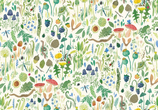 Garden Explorer - White - Wee Blue Bell for Lewis & Irene fabric - homesewn