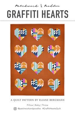 Graffiti Hearts Quilt Pattern - homesewn