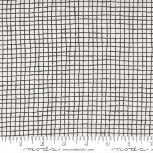 Grid Checks - Vanilla Black - Late October - homesewn