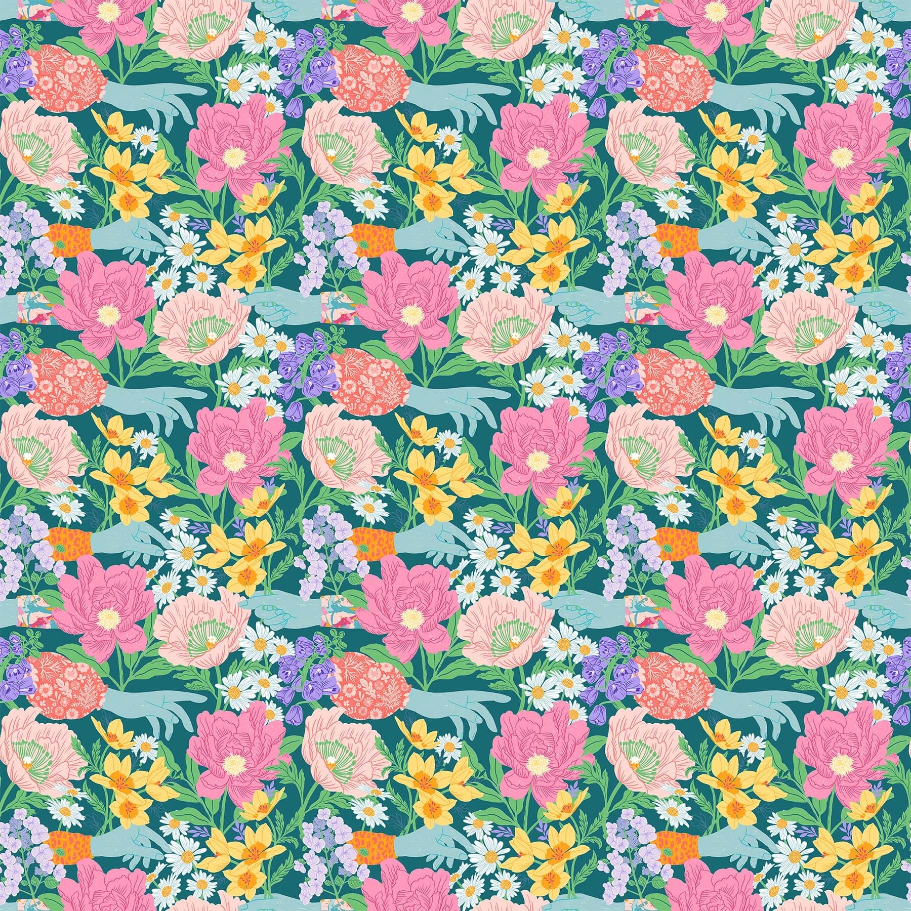 Hand & Floral - Dreamscape - 90562 - 68 - homesewn