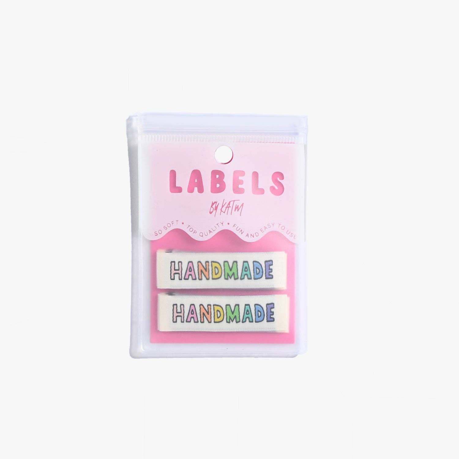 Handmade Rainbow Woven Sewing Labels - homesewn