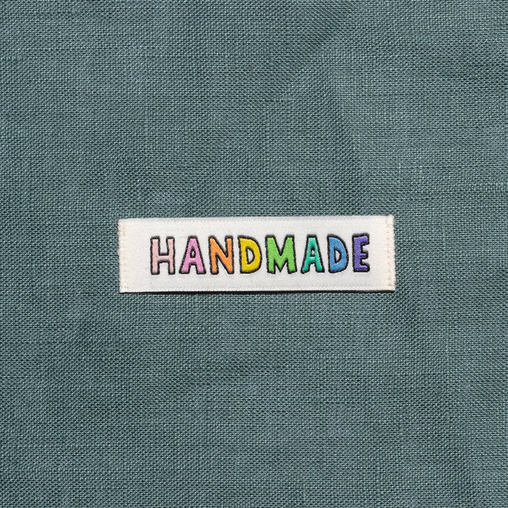 Handmade Rainbow Woven Sewing Labels - homesewn