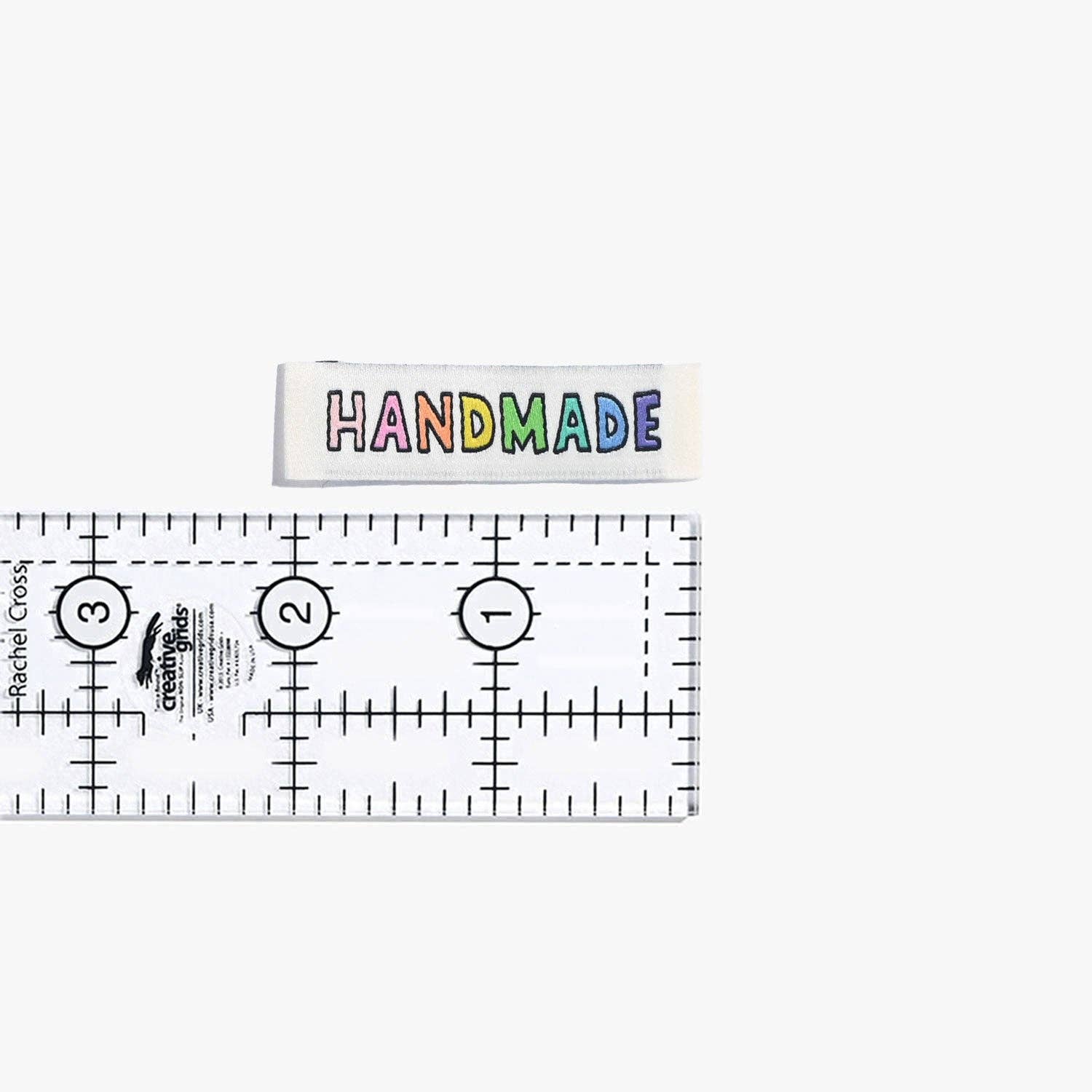 Handmade Rainbow Woven Sewing Labels - homesewn