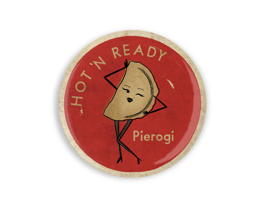 Hot 'n Ready Pierogi Illustrated Magnet - homesewn