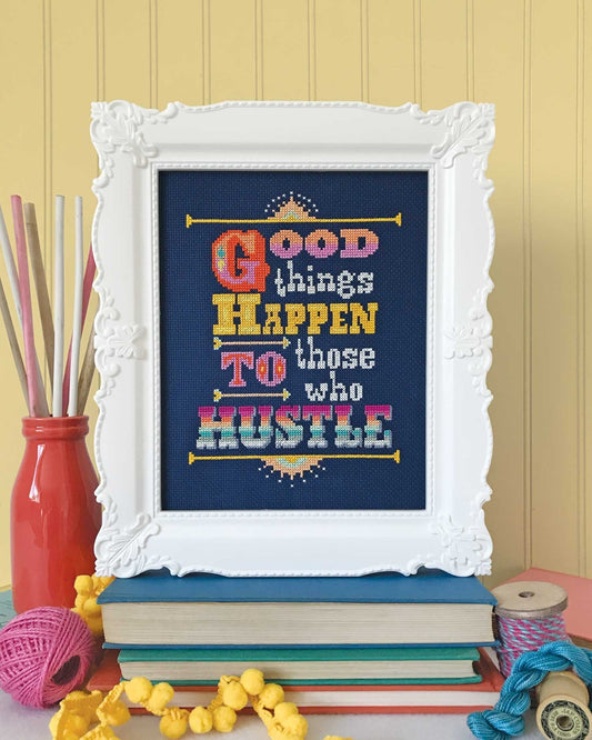 Hustle Cross Stitch Pattern - homesewn