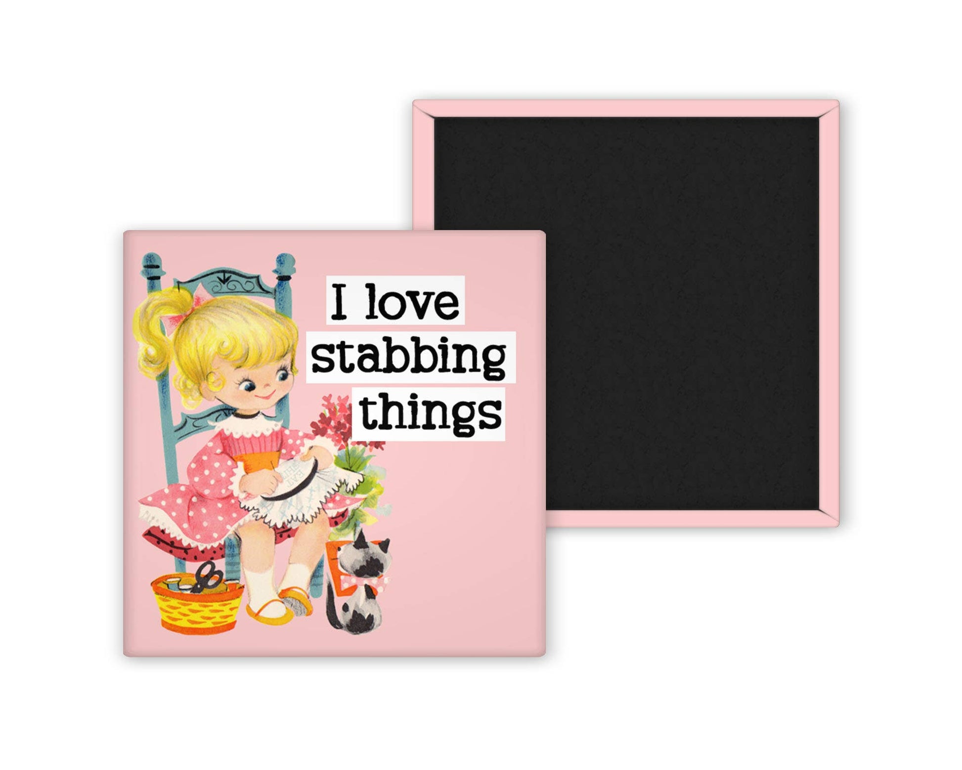 I Love Stabbing Things Magnet - homesewn