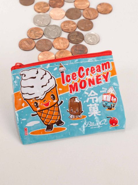 Ice Cream Money Coin Purse - homesewn