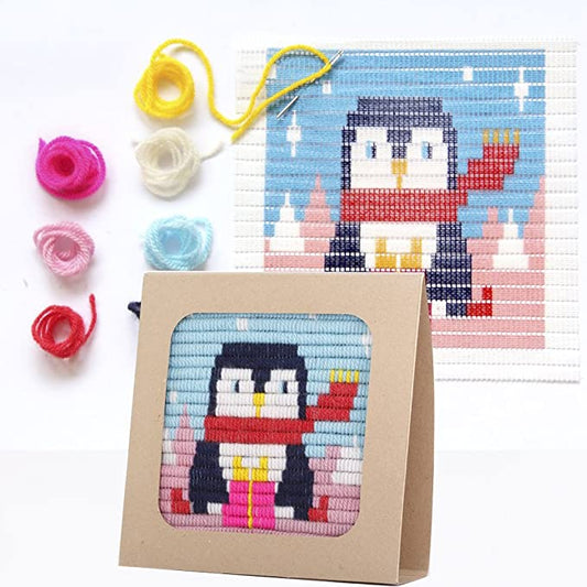 Kids Needlepoint Kit - Penguin - homesewn