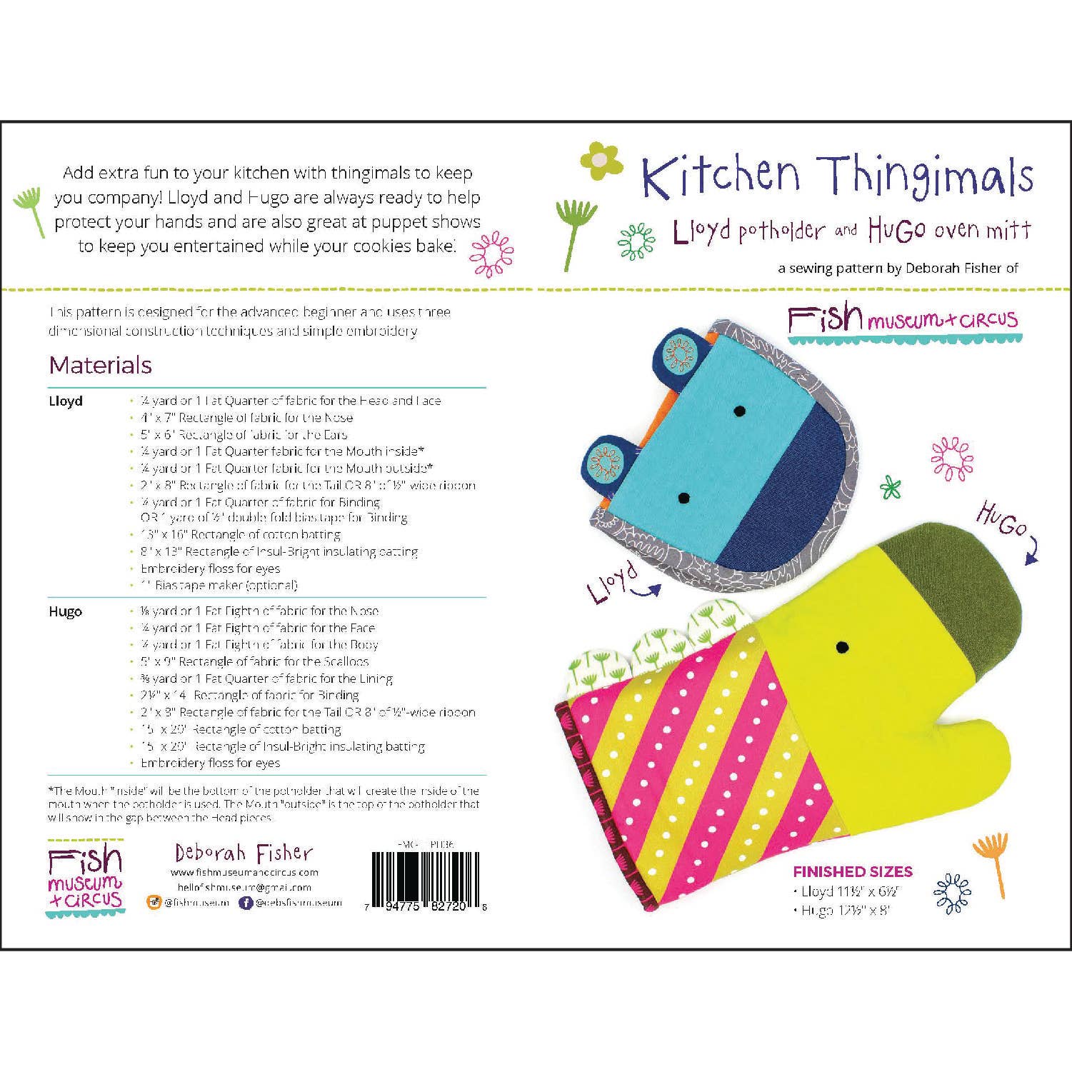 Kitchen Thingimal Pattern - homesewn