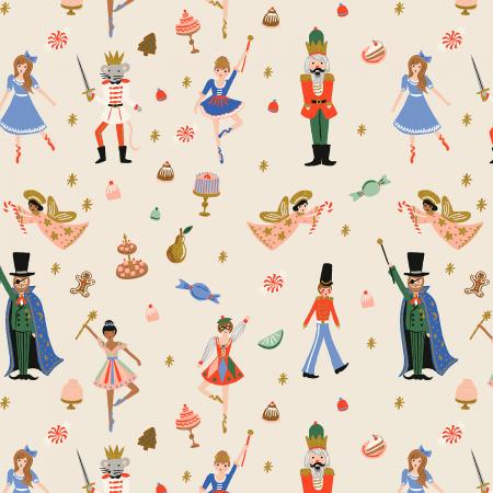 Land of Sweets - Cream - Rifle Paper Co. Holiday Classics - homesewn