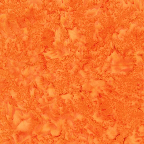 Lava Solids - Anthology Batiks - Orange - homesewn