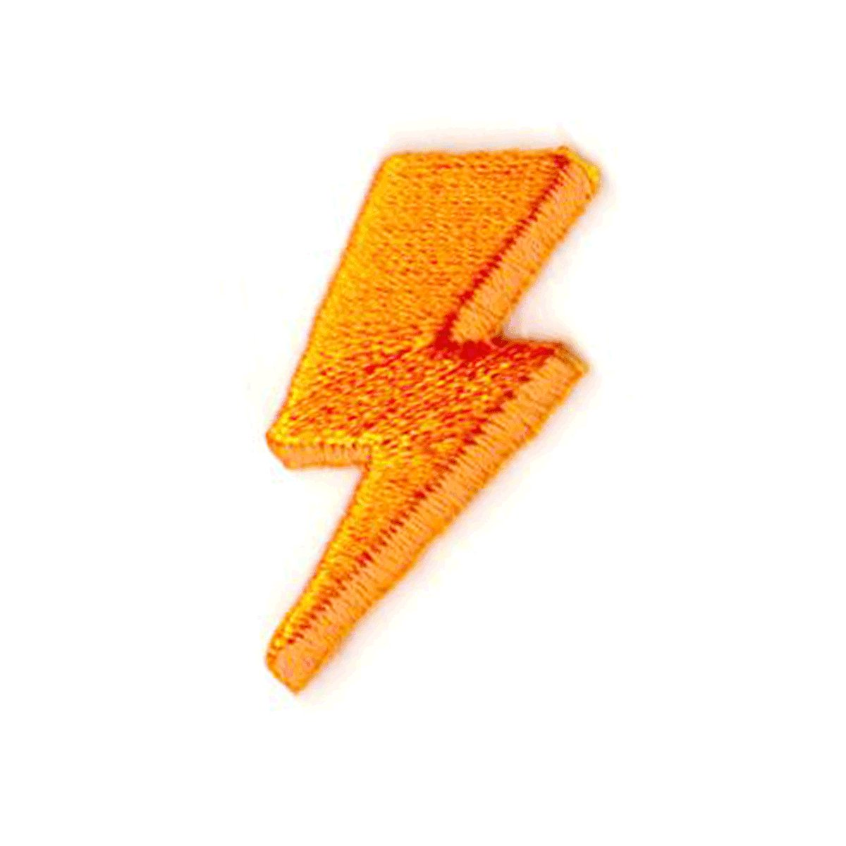 Lightning Bolt Embroidered Sticker Patch - homesewn