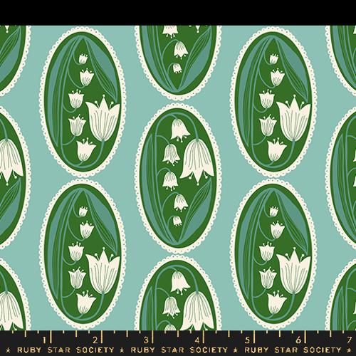 Lily of the Cameo - Water - Endpaper - homesewn